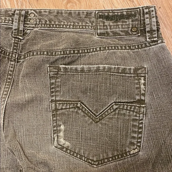 Diesel Industry Straight Leg Gray Denim Jeans Size 38 VTG Classic Grunge Fall - Picture 5 of 7